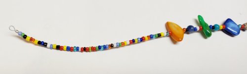 Judy Larson's Summer Fun Necklace - , Beading, Loops, Wire Loop, Wrapped Wire Loop, Beads,  slide neatly into the fourth